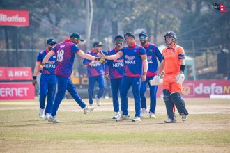 टि-२० विश्वकपमा नेपालले नेदरल्याण्ड विरुद्ध आफ्नो पहिलो खेल खेल्दै